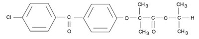 Chemical Structure - fenofibrate capsules 1