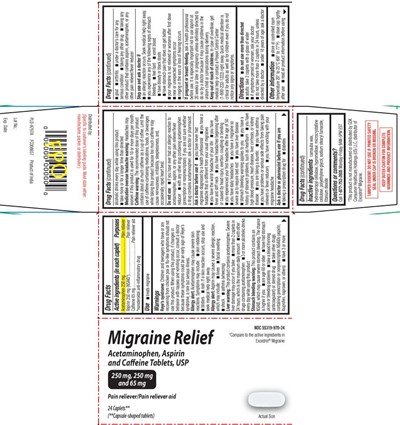Acetaminophen 250 mg, Aspirin 250 mg (nsaid)* Caffeine 65 mg, *nonsteroidal Anti-inflammatory Drug (Migraine Relief Caplet Grn 1)