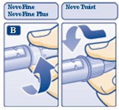 Diagram B: Attaching The Needle. (Image 43)
