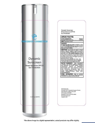 Precision Cosmetics Dynamic Sunscreen Broad Spectrum Spf 55 Sun Protection 1.75 Fl Oz (50ml) (81693 5550 3)