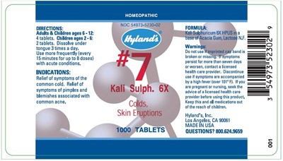 Label (Kali Sulph 6x 1000 Tablets)
