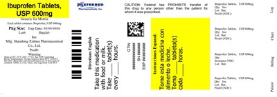 Ibuprofen Tablets   Usp 600mg (600mg 100s Label)