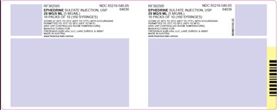 Package Label (PRINCIPAL DISPLAY – Ephedrine Sulfate 5 mL RFID Shipper Label)