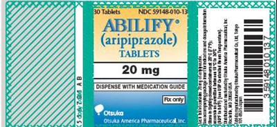 Abilify 20 mg Tablets - abilify 20mg bottle label
