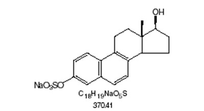 Structural Formula For Sodium 17 Beta (dihydroequilenin sulfate)