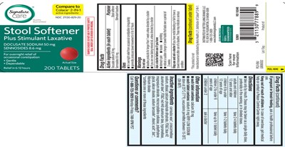 Docusate Sodium 50 mg, Sennosides 8.6 mg - stool with laxative 8 6 mg red tablet 1