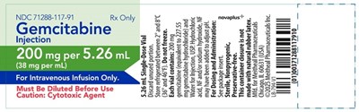 Principal Display Panel – Gemcitabine Injection 200 mg Vial Label (Gem0g 0004 Viz 06)