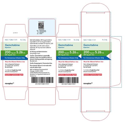 Principal Display Panel – Gemcitabine Injection 200 mg Carton (Gem0g 0004 Viz 07)
