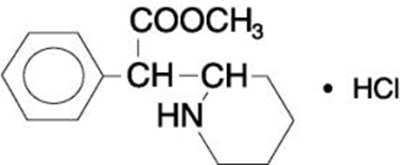 Methylphenidate hydrochloride structural formula. - ritalin 01