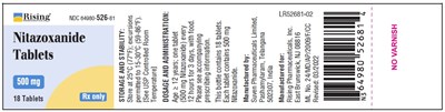 Nitazoxanide 18ct Label 02