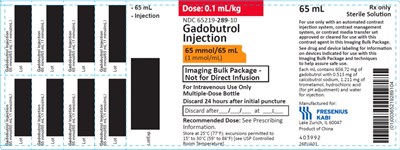 Principal Display Panel – 65 Mmol/65 mL (1 Mmol/ml) – Bottle Label (Gad03 0000 06)