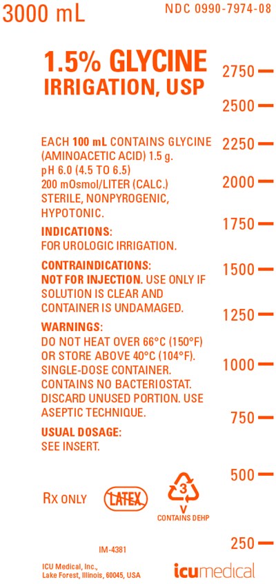 glycine-01.jpg PRINCIPAL DISPLAY PANEL - 3000 mL Bag Label - glycine 01
