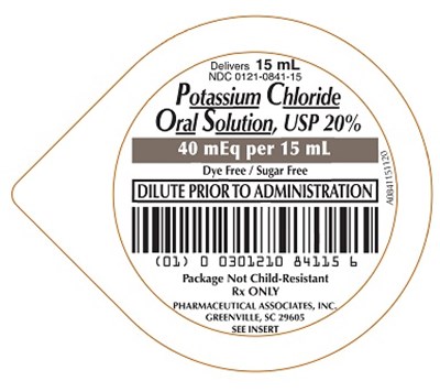 PRINCIPAL DISPLAY PANEL - 15 mL Cup Label - 20% - potassium 03