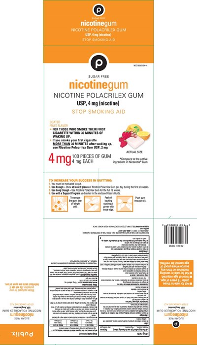 Nicotine Gum 2 mg And 4 mg Coated Fruit 3