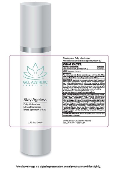 Gill Aesthetic Institute Stay Ageless Daily Moisturizer Mineral Sunscreen Broad Spectrum Spf 1.75 Fl Oz (50ml) (81880 2750 2)