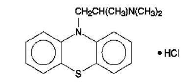 structural formula - promethazine 25mg tablet 1
