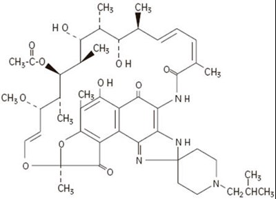 Chemical Structure - rifabutin 01