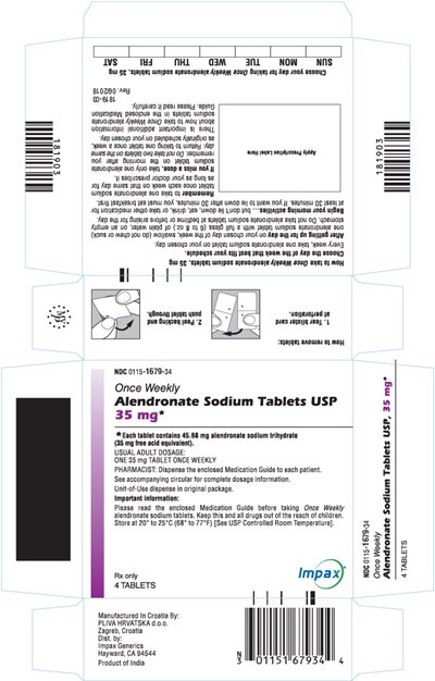 35mg-4tabs - alendronate sodium tablets 12
