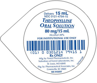 PRINCIPAL DISPLAY PANEL - 15 mL Cup Label - theophylline 02