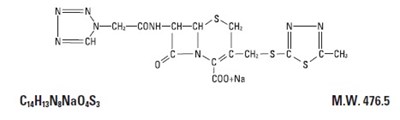 Cef Chemical Structure (Cefazolin For Injection Usp Pbp   Civica 1)