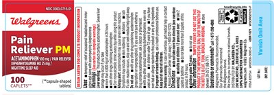 430R PainReliever PM 100s label