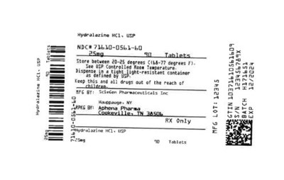 Bottle Label 25 mg (71610 0561 60)