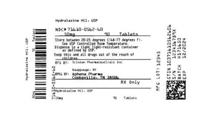 Bottle Label 50 mg (71610 0562 60)