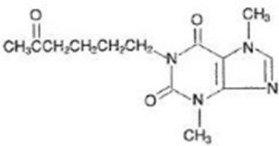 pentox-chem.jpg Pentoxifylline Chemical Structure - pentox chem