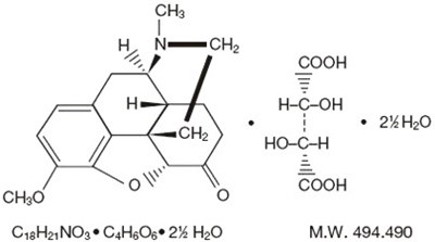 Hydrocodone chemical structure - hydrocodone 01