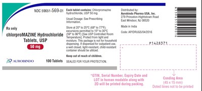 chlorpromazine-fig3.jpg PACKAGE LABEL-PRINCIPAL DISPLAY PANEL - 50 mg (100 Tablet Bottle) - chlorpromazine fig3