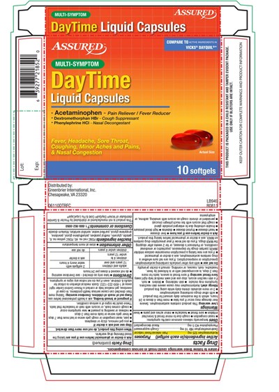 Multi-symptom Daytime Liquid Capsules 10 Softgels (Image 01)