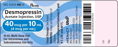 Package Label – Principal Display Panel – Vial Label (Des0g 0000 05)