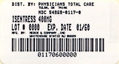 Principal Display Panel (400 mg Bottle Label)