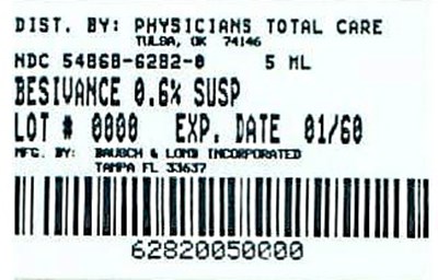 Besivance (besifloxacin ophthalmic suspension, 0.6% label)