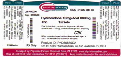 Hydorcodone 10mg/ Acet 660mg (C326aa5c Cf35 4c87 9ed2 502bf9babb90 01)