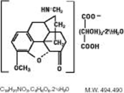 Chemical Structure Hydrocodone Bitartrate (C326aa5c Cf35 4c87 9ed2 502bf9babb90 02)