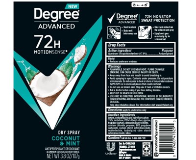Degree Coconut Mint Dry Spray Ap Deo (Degreecoconutmintdrysprayapdeo)