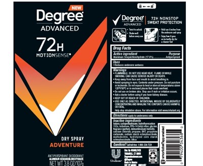 Degree Adventure Dry Spray Ap Deo (Degreeadventuredrysprayapdeo)