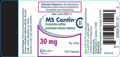 Principal Display Panel (30 mg Tablet Bottle Label)