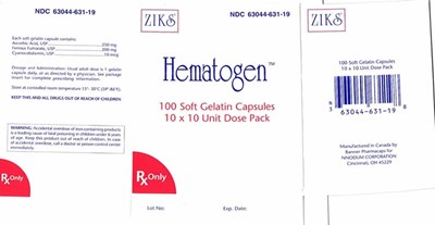 Nnodium Hematogen 631 Label (Nnodum Hematogen631)