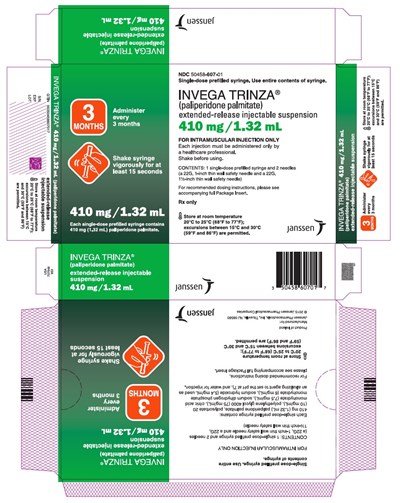PRINCIPAL DISPLAY PANEL - 410 mg Syringe Carton - invega 28