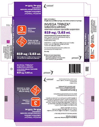invega-30.jpg PRINCIPAL DISPLAY PANEL - 819 mg Syringe Carton - invega 30