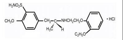 Chemical Structure - tamsulosin hydrochloride capsules 1