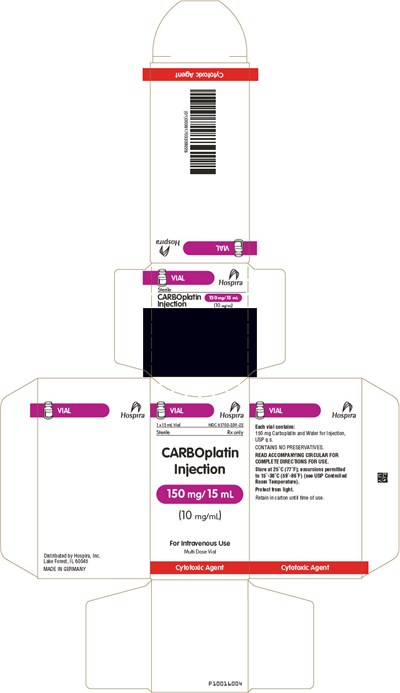 PRINCIPAL DISPLAY PANEL - 15 mL Vial Carton - carboplatin 06