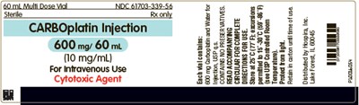 PRINCIPAL DISPLAY PANEL - 60 mL Vial Label - carboplatin 09