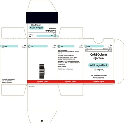 PRINCIPAL DISPLAY PANEL - 60 mL Vial Carton - carboplatin 10
