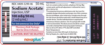 sodium-acetate-03.jpg PRINCIPAL DISPLAY PANEL - 50 mL Vial Label - sodium acetate 03