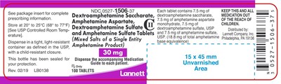 amphetamine-container-label-30mg-100ct.jpg 30 mg Container Label 100 ct - amphetamine container label 30mg 100ct