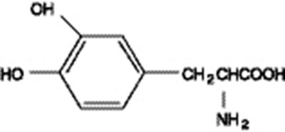 Image of Levodopa Chemical Structure - carbidopa levodopa tablets usp structure 2