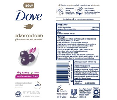 Dove Acai Berry Dry Spray Ap Deo Ae (Doveacaiberrydrysprayapdeo)